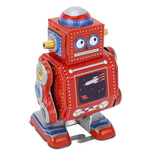 ブリキ？　おもちゃ　昭和　レトロ　置物　ロボット Amazon | ブリキ製 R-1 ロボットワン グレー 488-1307 全高約
